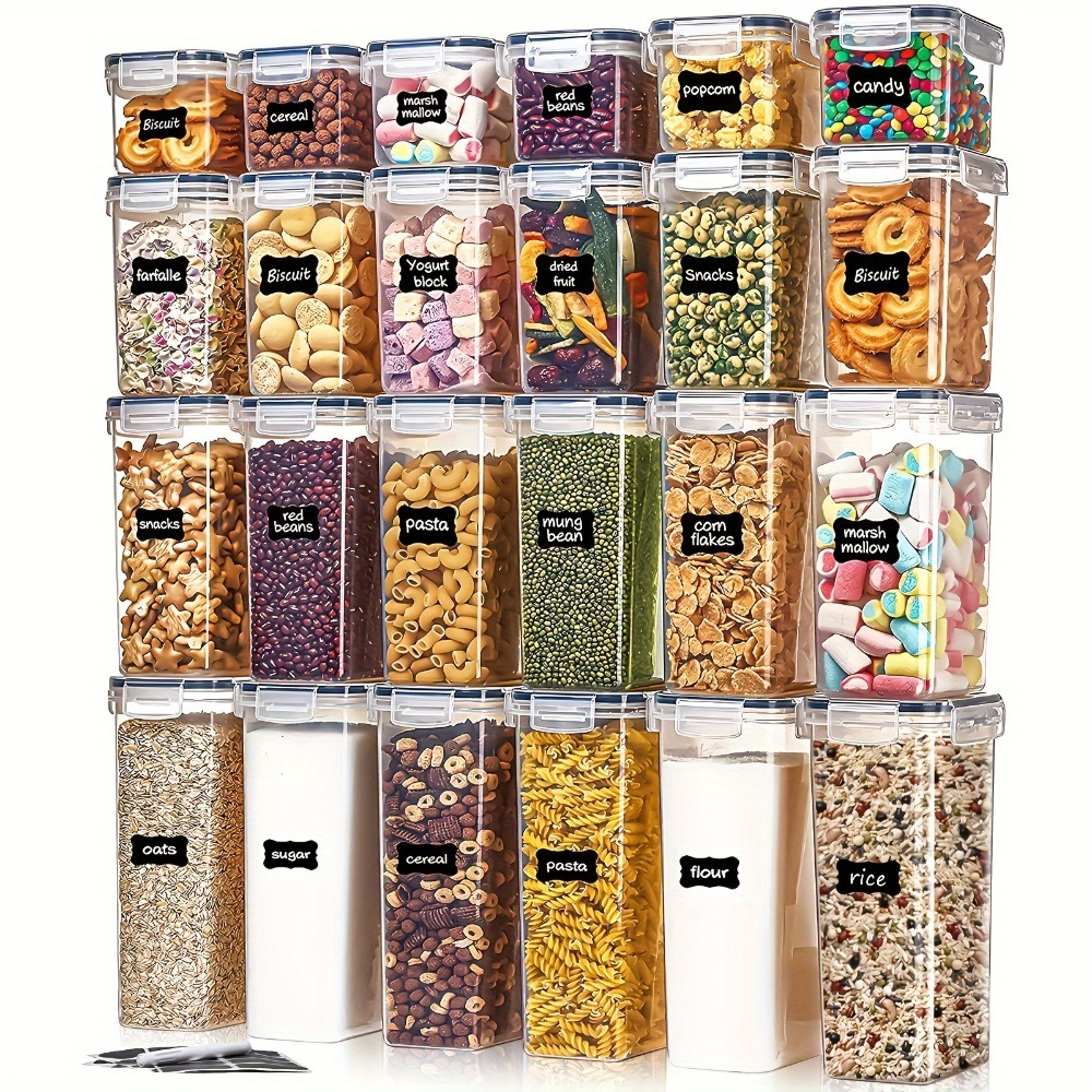 Kitchen Appliances Packages - 24 قطعة من حاويات تخزين الطعام،