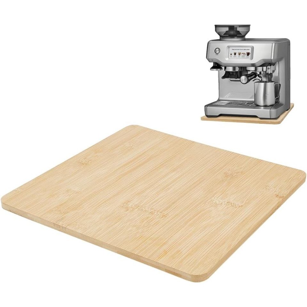 Kitchen Appliances Countertop - صينية منزلقة من الخيزران لماكينة القهوة،