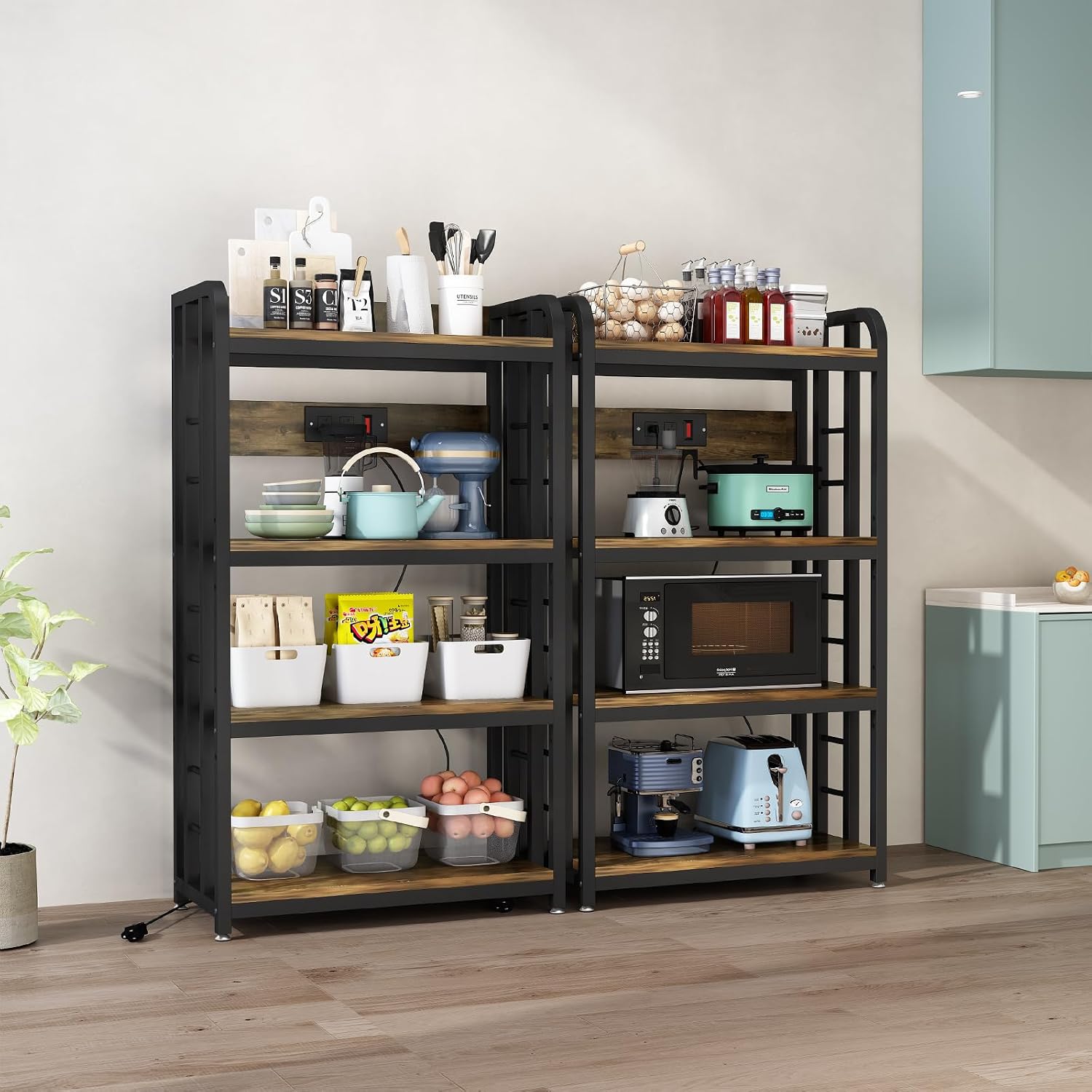 رف مطبخ من 4 طبقات مع منفذ طاق - مراجعة Kitchen Appliances Countertop وسعره