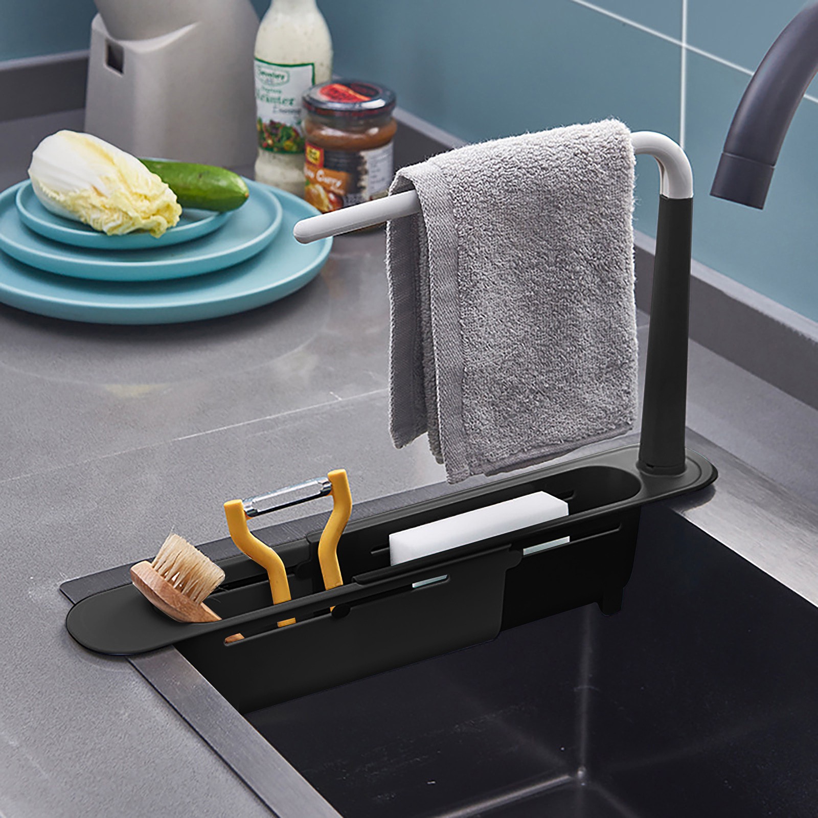 تجفيف بالوعة Elescopic ، منظم  - مراجعة Kitchen Appliances Gift وسعره
