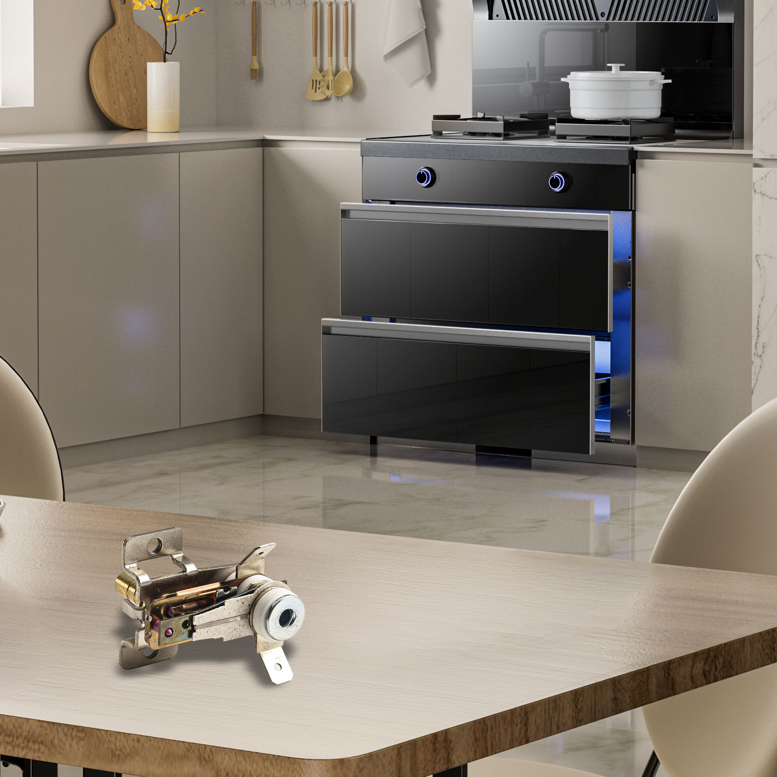 مفتاح درجة حرارة ترموستات تيار - مراجعة Kitchen Appliances Sales وسعره
