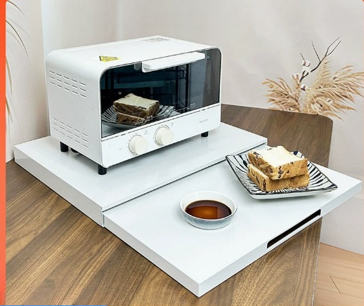 حامل فرن مايكروويف منزلق - رف  - مراجعة Kitchen Appliances Countertop وسعره