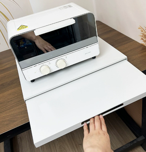 حامل فرن مايكروويف منزلق - رف  - مراجعة Kitchen Appliances Countertop وسعره
