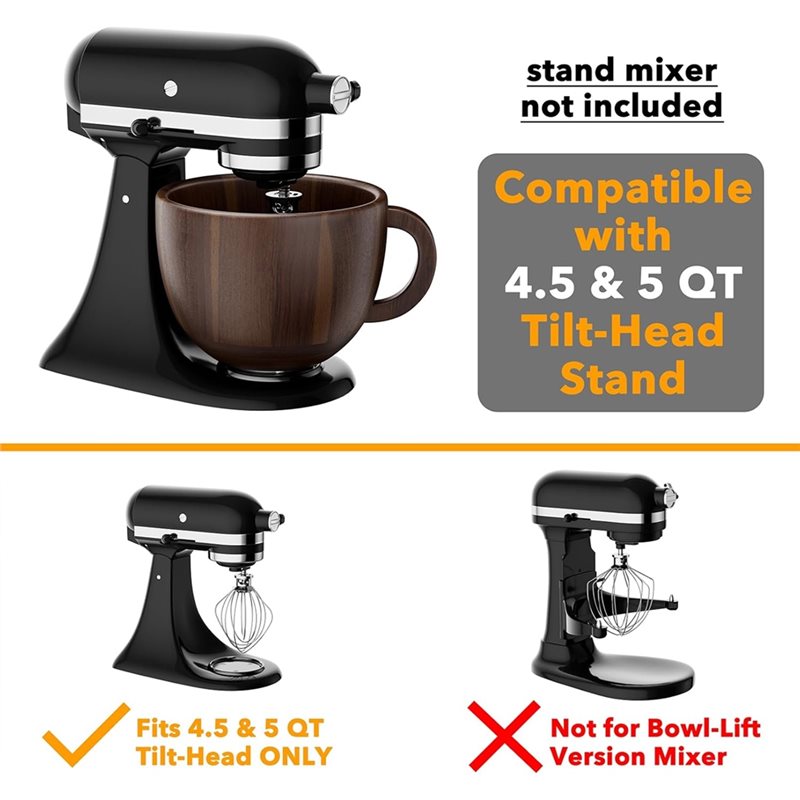 ABWM-وعاء خشبي للخلاط مناسب لـ - مراجعة Kitchen Appliances Kitchenaid وسعره