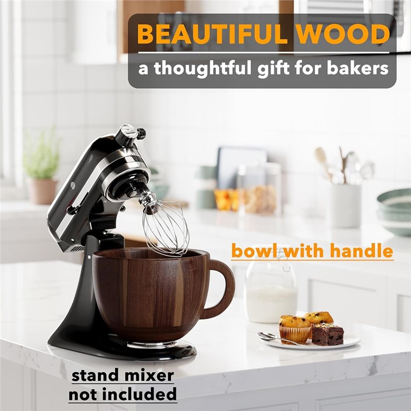 ABWM-وعاء خشبي للخلاط مناسب لـ - مراجعة Kitchen Appliances Kitchenaid وسعره