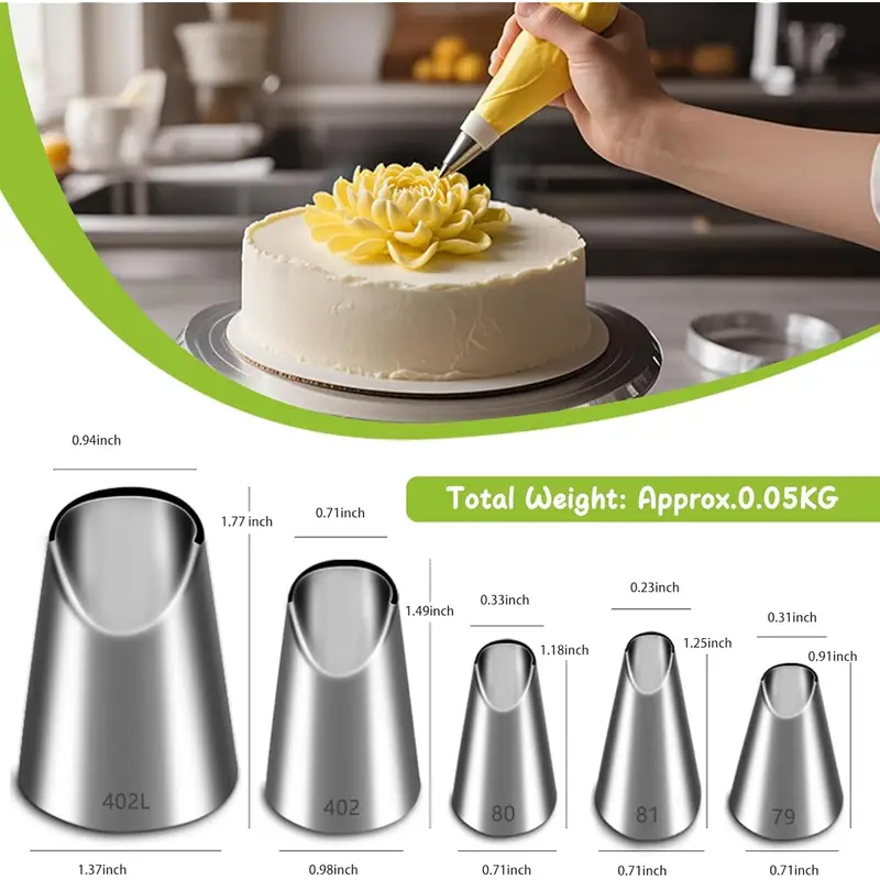 مجموعة من 5 قطع من فوهات التزي - مراجعة Kitchen Appliances Packages وسعره