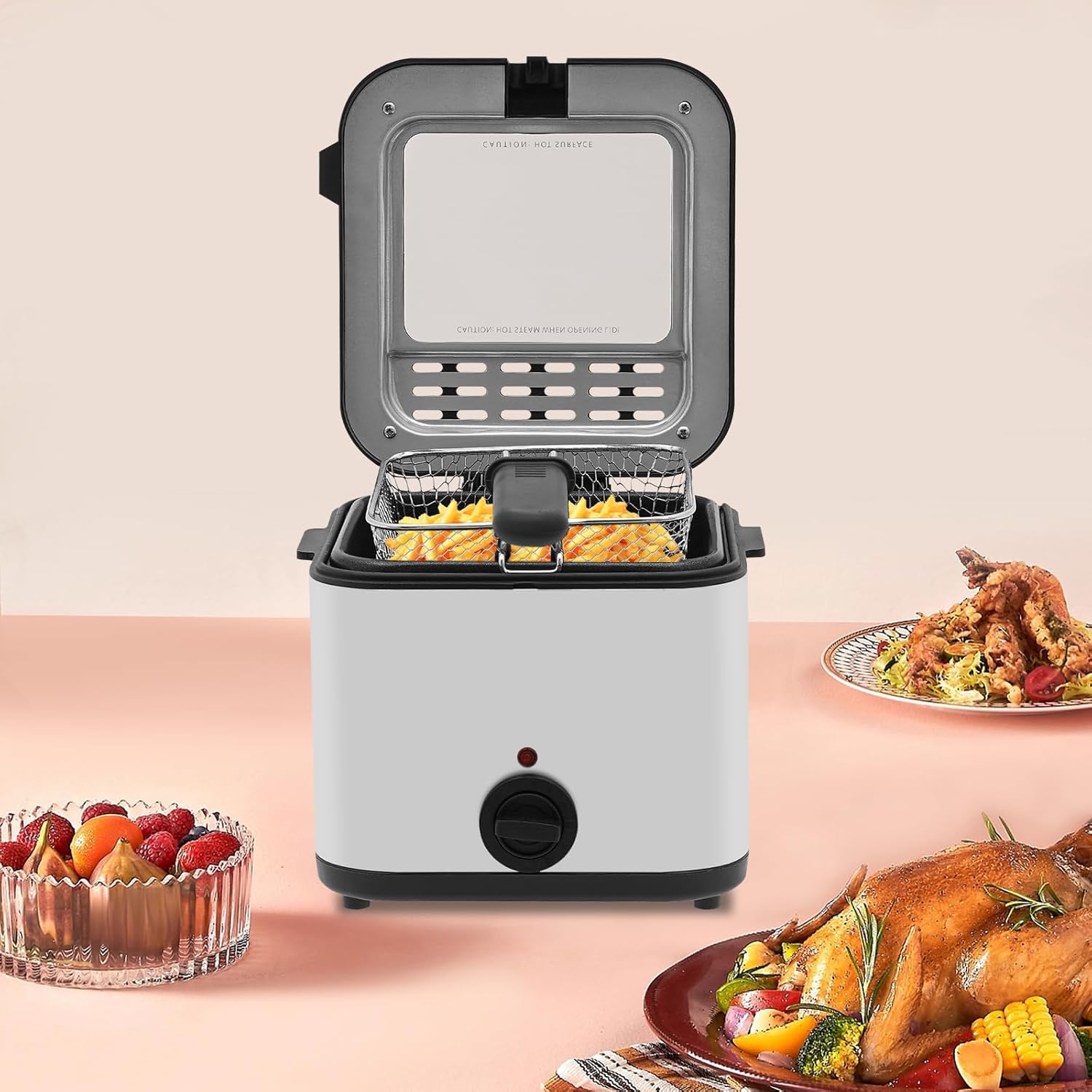 مقلاة كهربائية للطاولة، سعة 2. - مراجعة Kitchen Appliances Countertop وسعره