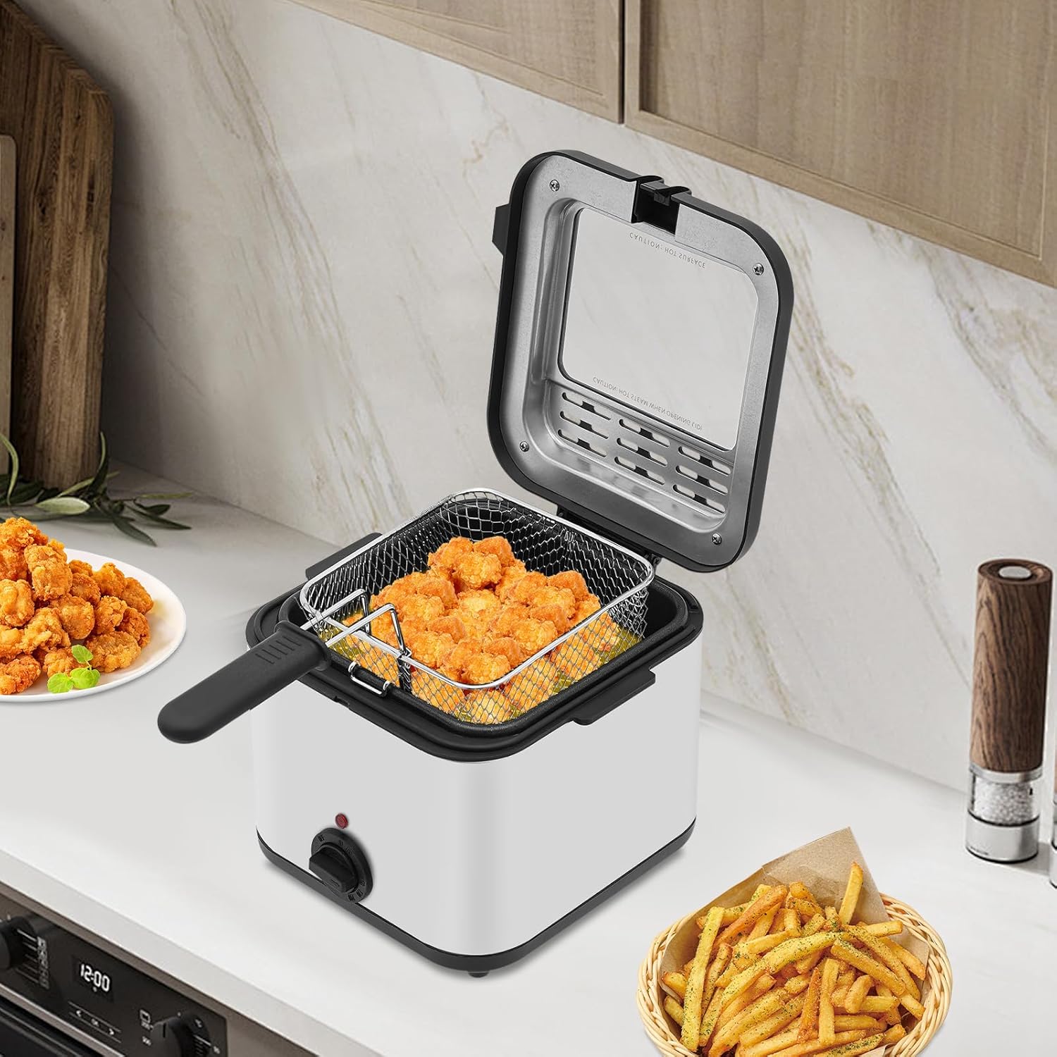 مقلاة كهربائية للطاولة، سعة 2. - مراجعة Kitchen Appliances Countertop وسعره