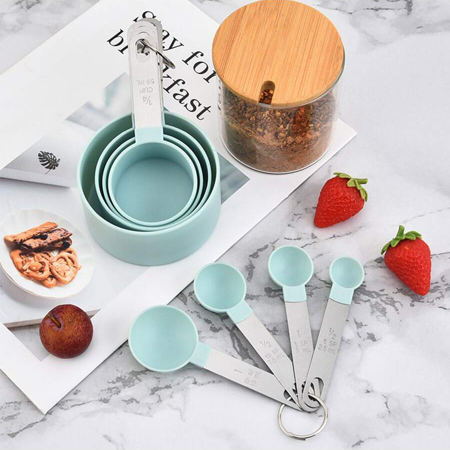 4 قطعة/8 قطعة كوب قياس بلاستيك - مراجعة Kitchen Appliances Gift وسعره