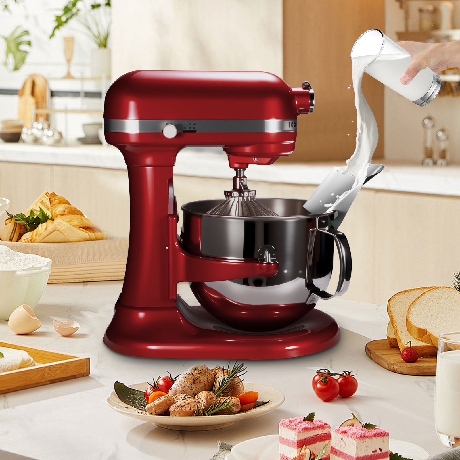 1 قطعة واقي البقشيش من الفولاذ - مراجعة Kitchen Appliances Kitchenaid وسعره