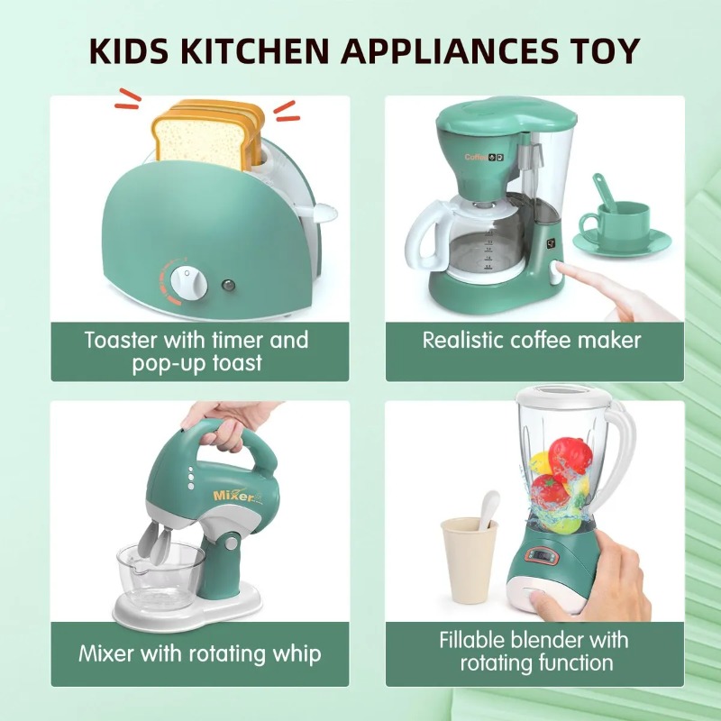 مجموعة ألعاب المطبخ للأطفال مع - مراجعة Kitchen Appliances To Gift وسعره